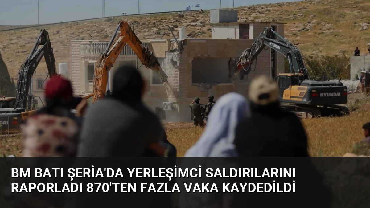 BM Batı Şeria’da Yerleşimci Saldırılarını Raporladı 870’ten Fazla Vaka Kaydedildi