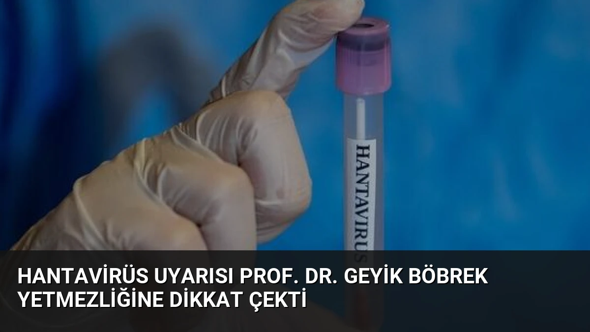 Hantavirüs Uyarısı Prof. Dr. Geyik Böbrek Yetmezliğine Dikkat Çekti