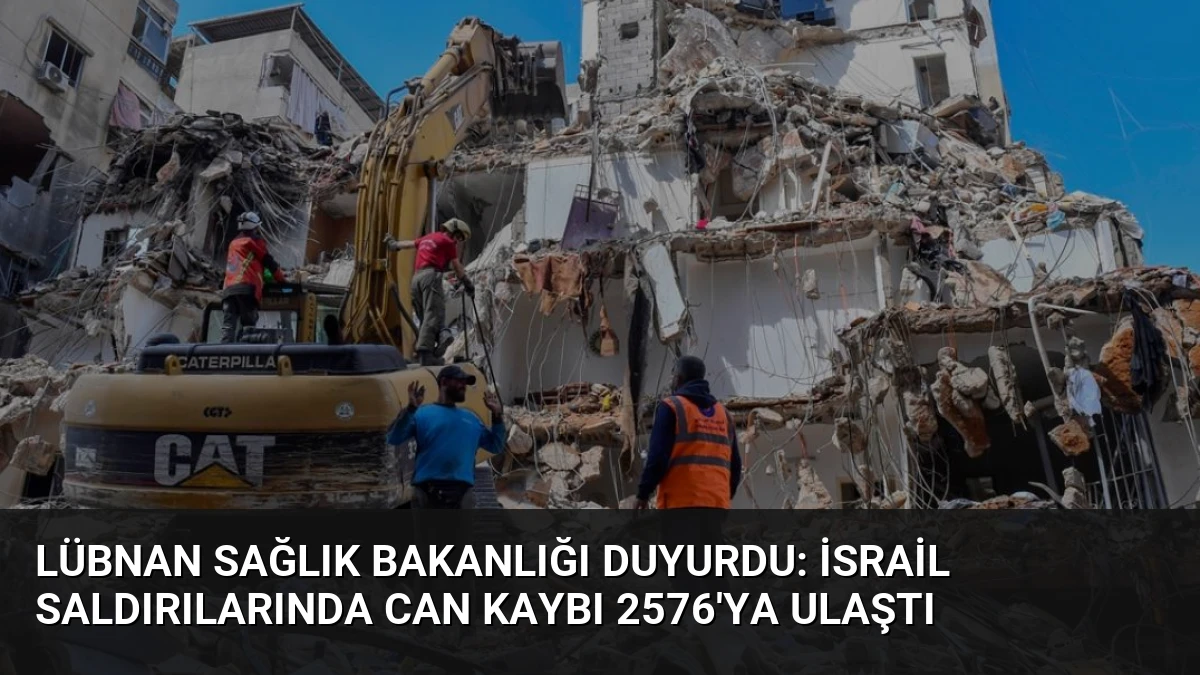 Lübnan Sağlık Bakanlığı Duyurdu: İsrail Saldırılarında Can Kaybı 2576’ya Ulaştı
