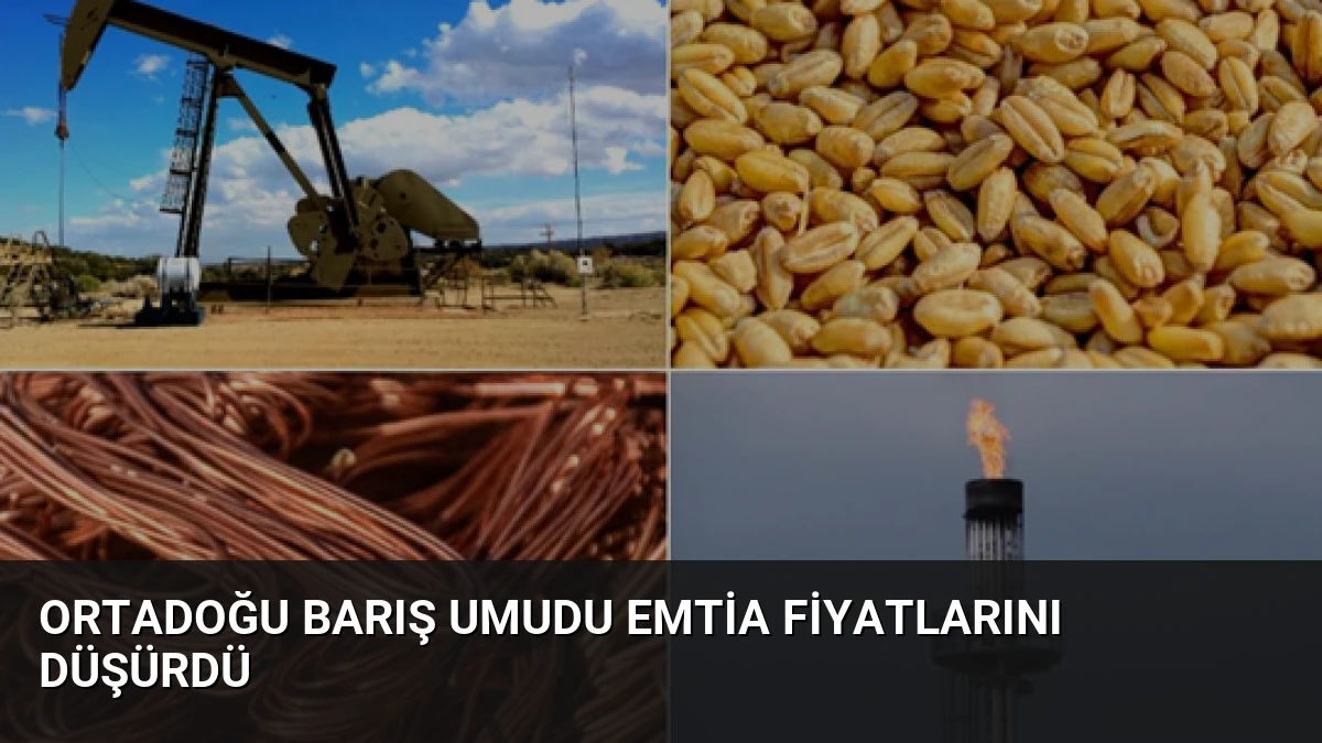 Ortadoğu Barış Umudu Emtia Fiyatlarını Düşürdü