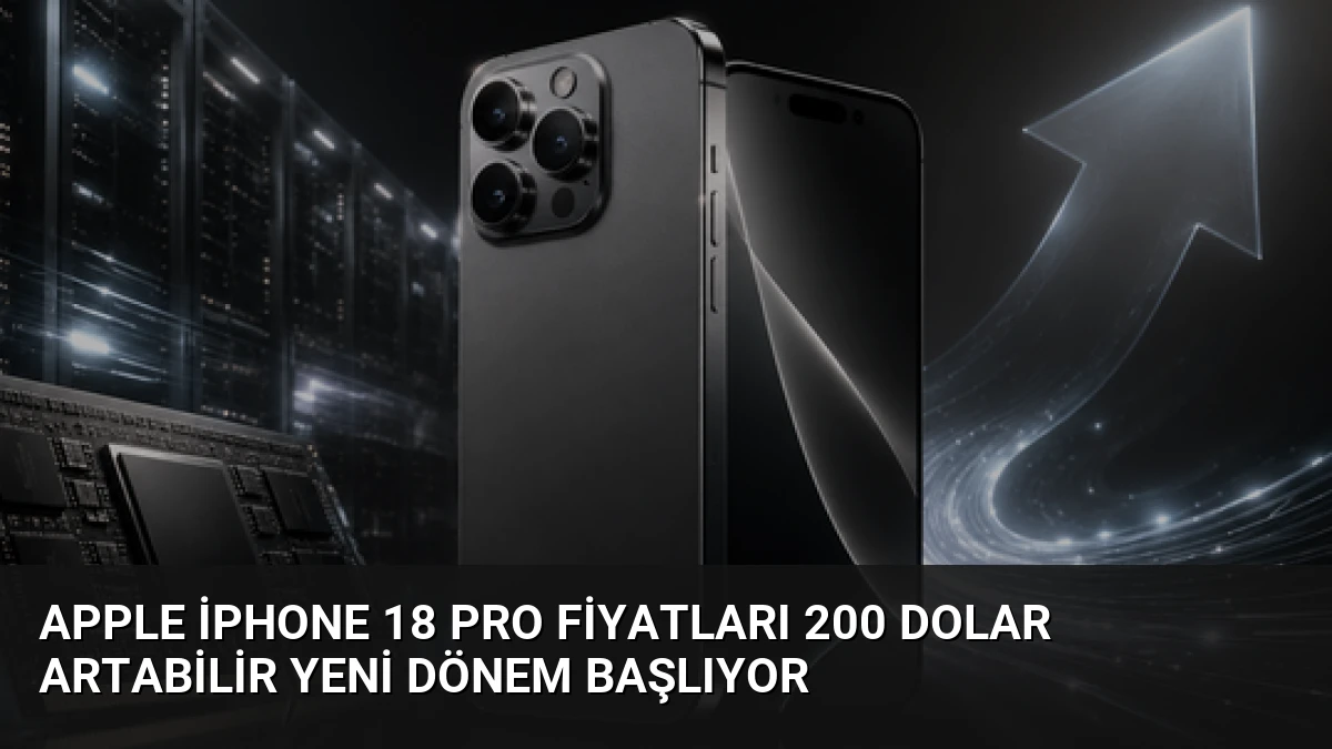Apple iPhone 18 Pro Fiyatları 200 Dolar Artabilir Yeni Dönem Başlıyor