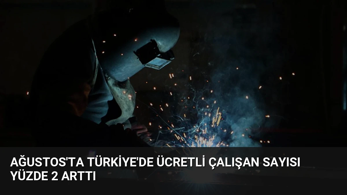 Ağustos’ta Türkiye’de Ücretli Çalışan Sayısı Yüzde 2 Arttı
