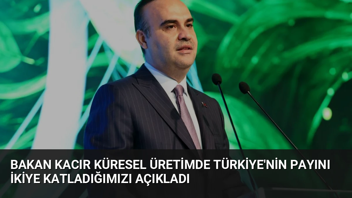 Bakan Kacır Küresel Üretimde Türkiye’nin Payını İkiye Katladığımızı Açıkladı