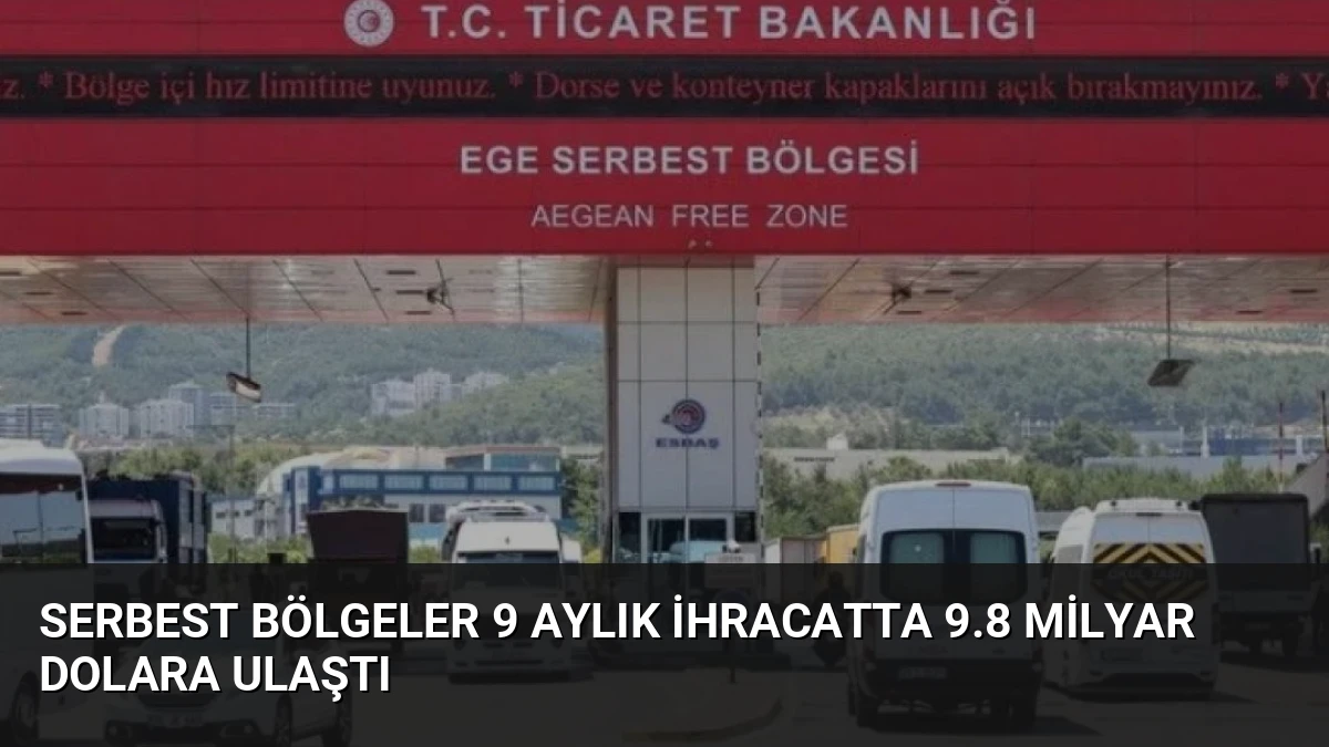 Serbest Bölgeler 9 Aylık İhracatta 9.8 Milyar Dolara Ulaştı